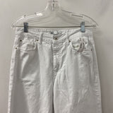 ZARA WOMEN'S JEANS white 8