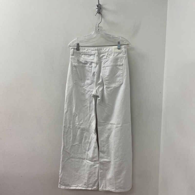 ZARA WOMEN'S JEANS white 8