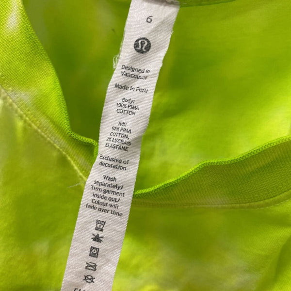 LULULEMON WOMEN'S ACTIVE TOP lime green 6