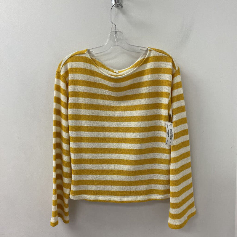 H&M WOMEN'S SWEATER yellow white mix S
