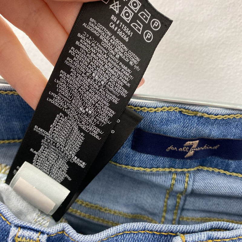 7 FOR ALL MANKIND WOMEN'S JEANS blue S/28