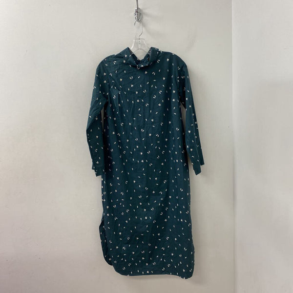 UNIQLO WOMEN'S DRESS green white print M