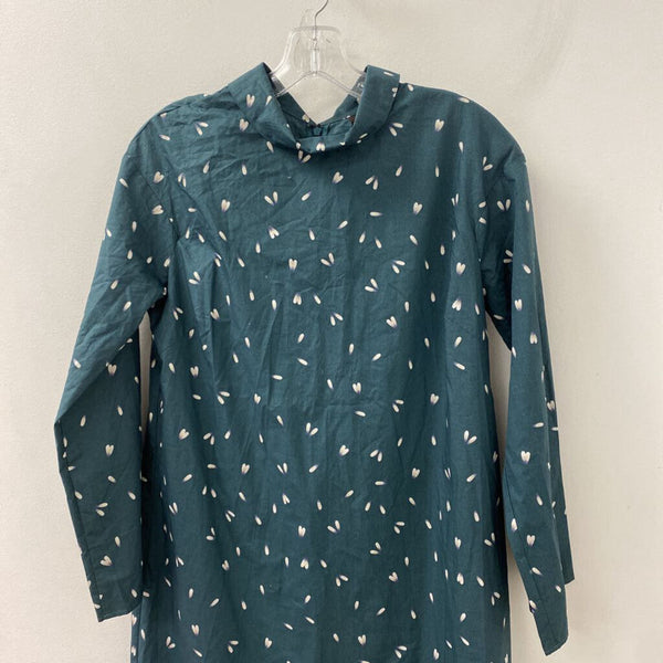 UNIQLO WOMEN'S DRESS green white print M