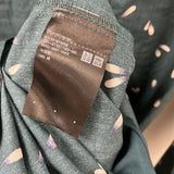 UNIQLO WOMEN'S DRESS green white print M