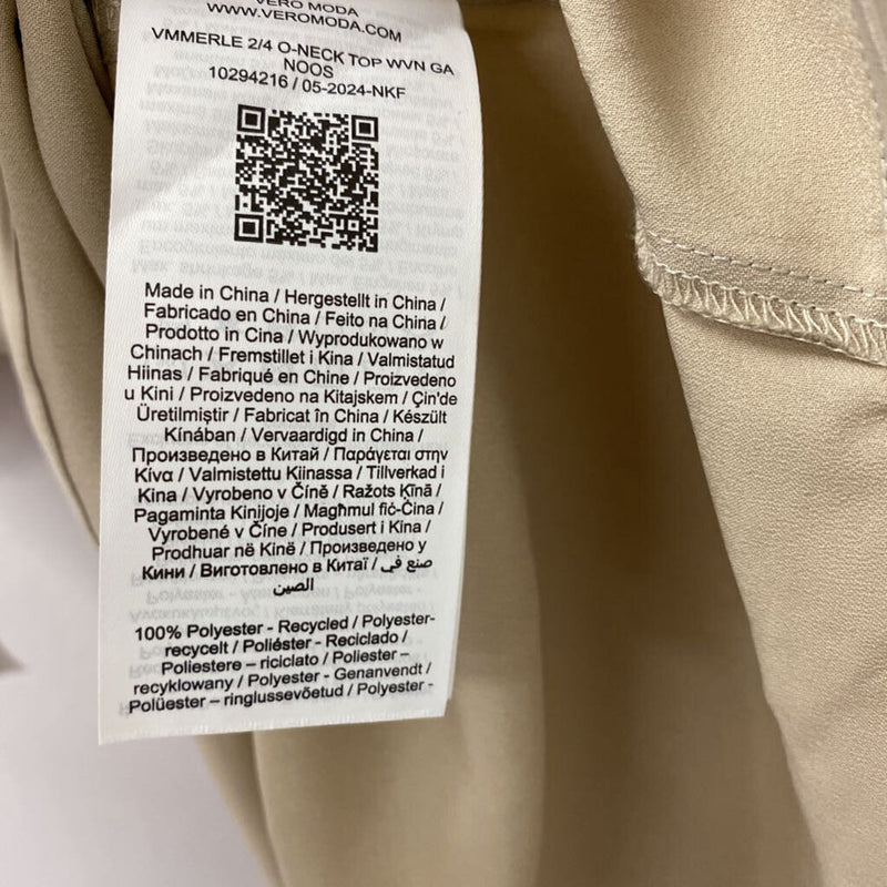 VERO MODA WOMEN'S BLOUSE/SHIRT beige S