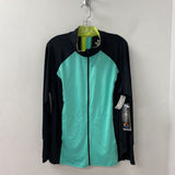 WOMEN'S PLUS TOP black yellow turquoise 18/20