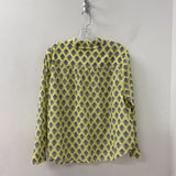 J JILL/PUREJILL WOMEN'S BLOUSE/SHIRT yellow grey print XLP