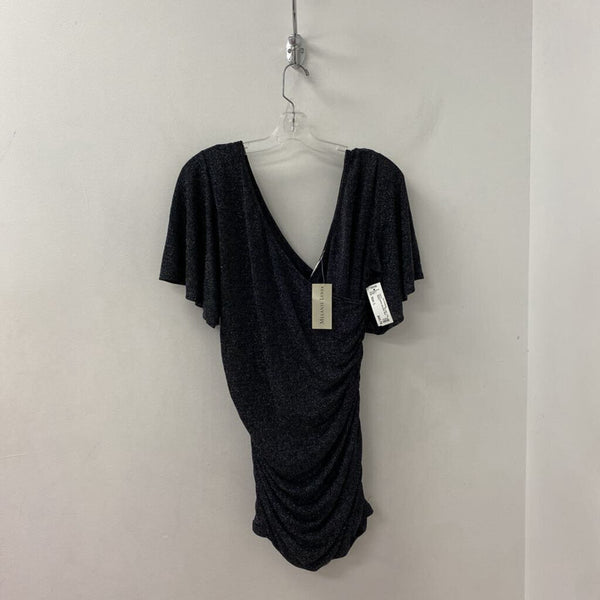 MELANIE LYNE WOMEN'S DRESS black silver mix L