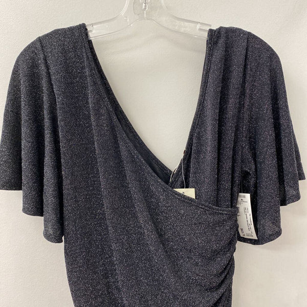 MELANIE LYNE WOMEN'S DRESS black silver mix L