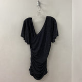 MELANIE LYNE WOMEN'S DRESS black silver mix L