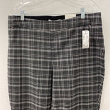 CLEO WOMEN'S PANTS grey white plaid L
