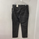 CLEO WOMEN'S PANTS grey white plaid L