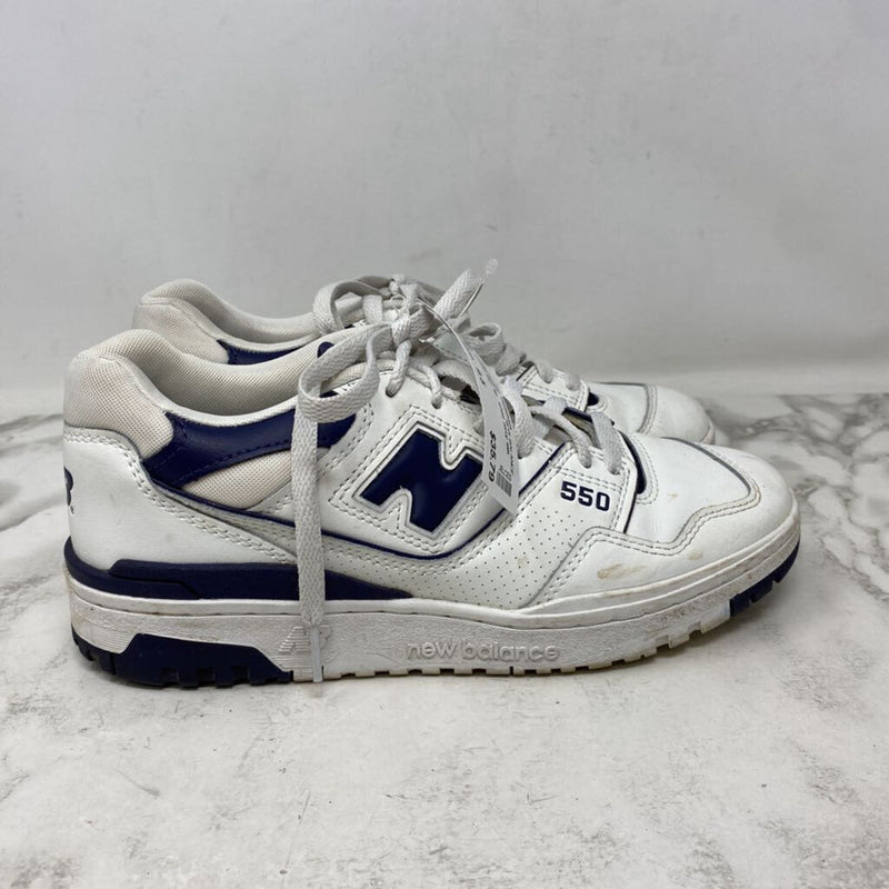 NEW BALANCE WOMEN'S SNEAKERS white navy mix 9.5
