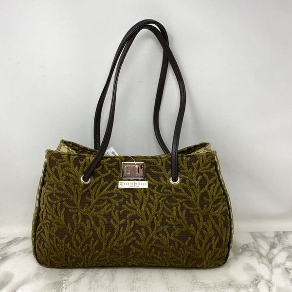 KAREN WILSON WOMEN'S BAG olive green brown mix