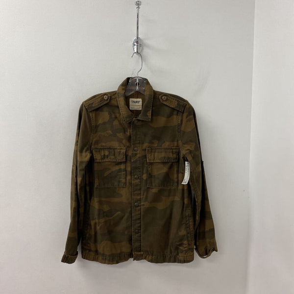 TNA WOMEN'S COAT brown army green mix S