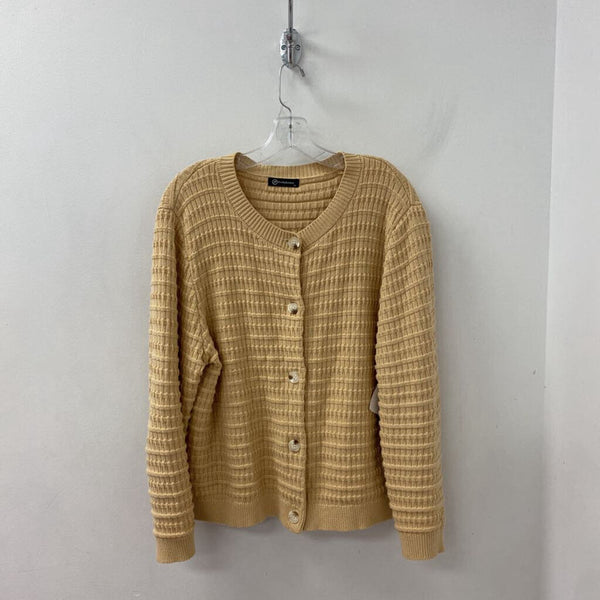 pretty garden WOMEN'S CARDIGAN beige XL