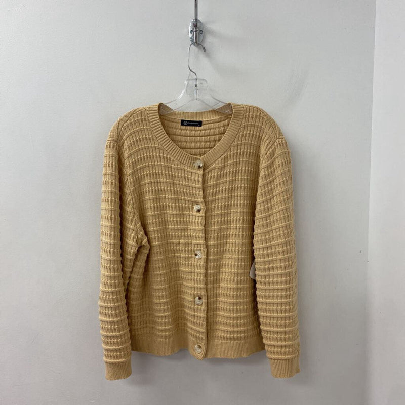 pretty garden WOMEN'S CARDIGAN beige XL