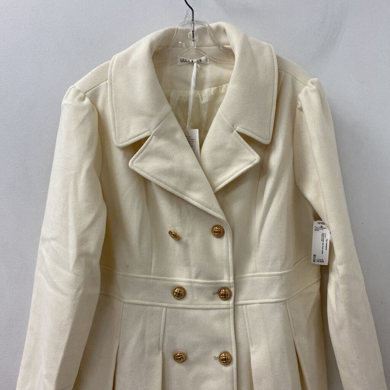 WOMEN'S COAT cream XL