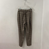 REITMANS WOMEN'S PANTS brown pink plaid 14 reg