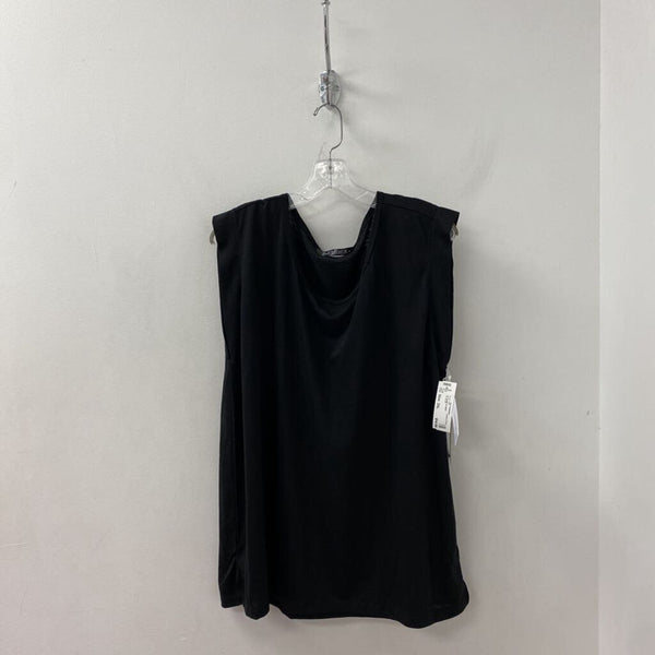 SWEETLEGS WOMEN'S PLUS TOP black 2XL