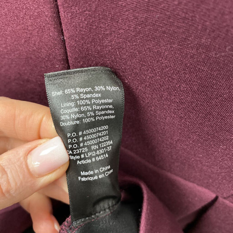 SUNDAY BEST WOMEN'S DRESS burgundy 6