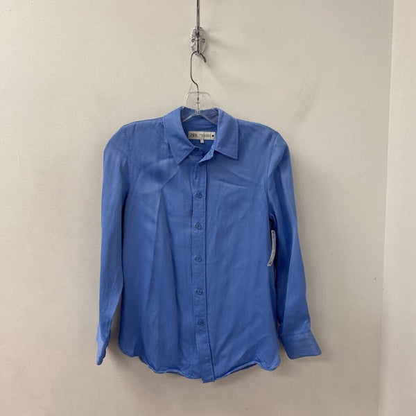 ZARA WOMEN'S BLOUSE/SHIRT blue XS