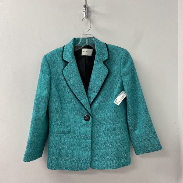 SANDRO WOMEN'S BLAZER/JACKET turquose mix S