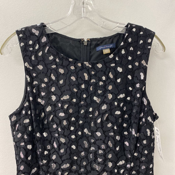 TOMMY HILFIGER WOMEN'S DRESS black silver 10