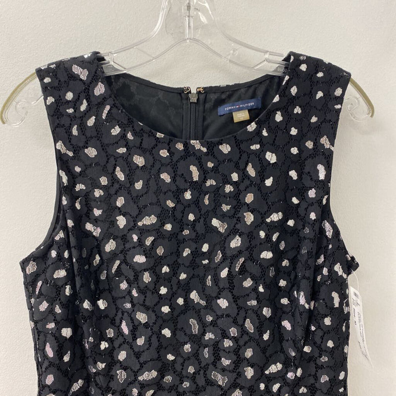 TOMMY HILFIGER WOMEN'S DRESS black silver 10