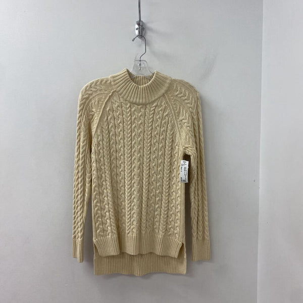 JEANNE PIERRE WOMEN'S SWEATER cream S