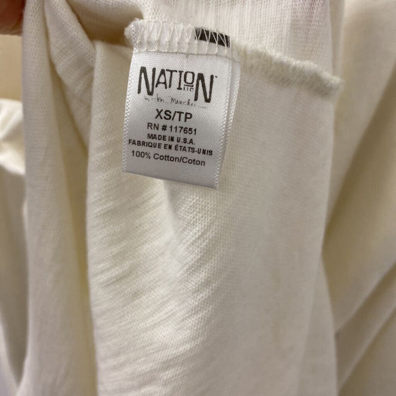 NATION WOMEN'S TOP ivory XS