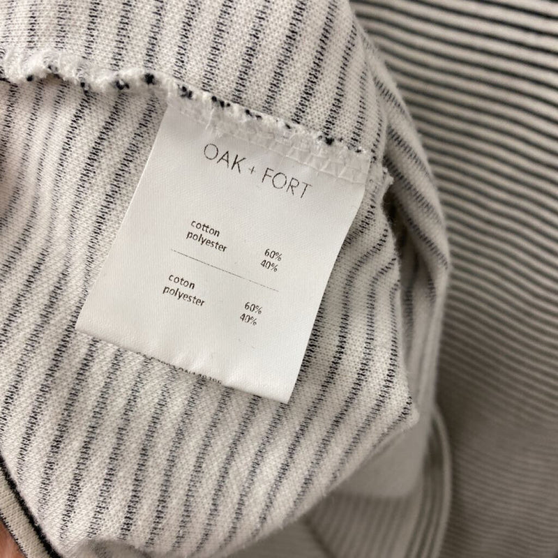 OAK + FORT WOMEN'S TOP black white mix S