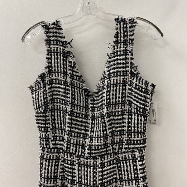 FASHIONNOVA WOMEN'S DRESS black white mix M