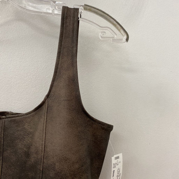 H&M WOMEN'S TANK/CAMI brown M