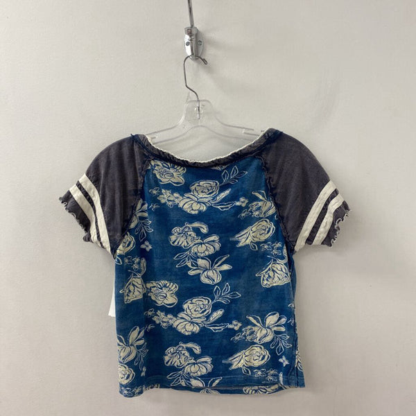 WE THE FREE WOMEN'S T-SHIRT blue white mix M