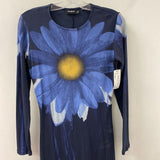 DESIGUAL WOMEN'S DRESS navy blue yellow mix L