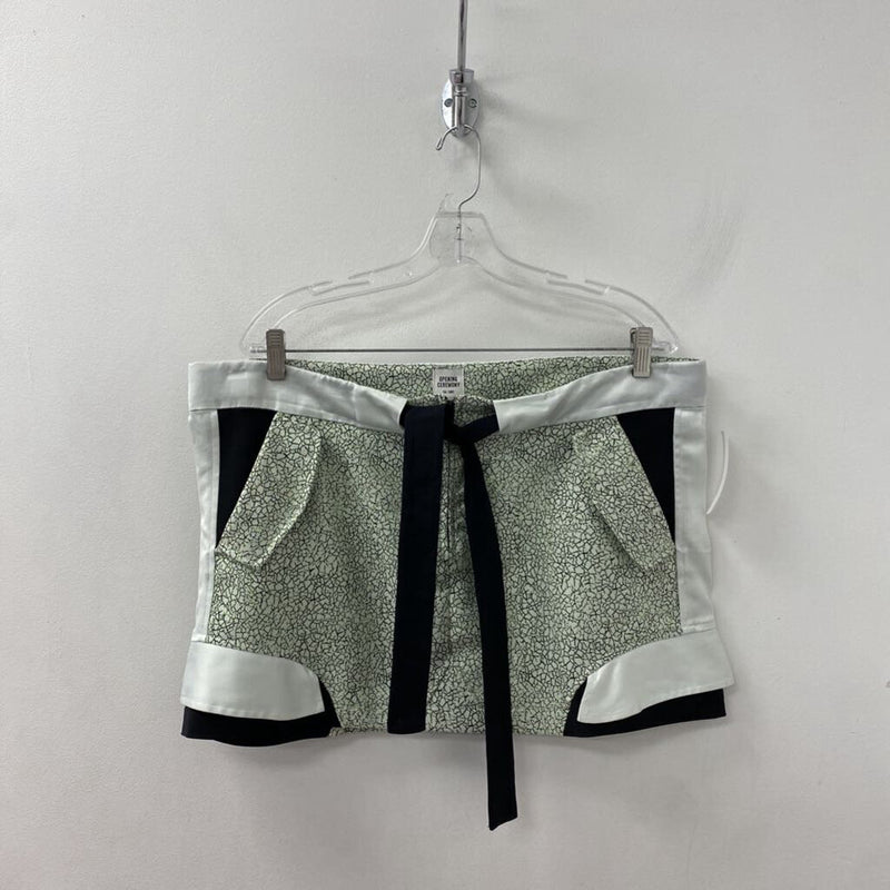 OPENING CEREMONY WOMEN'S SKIRT green white black mix L