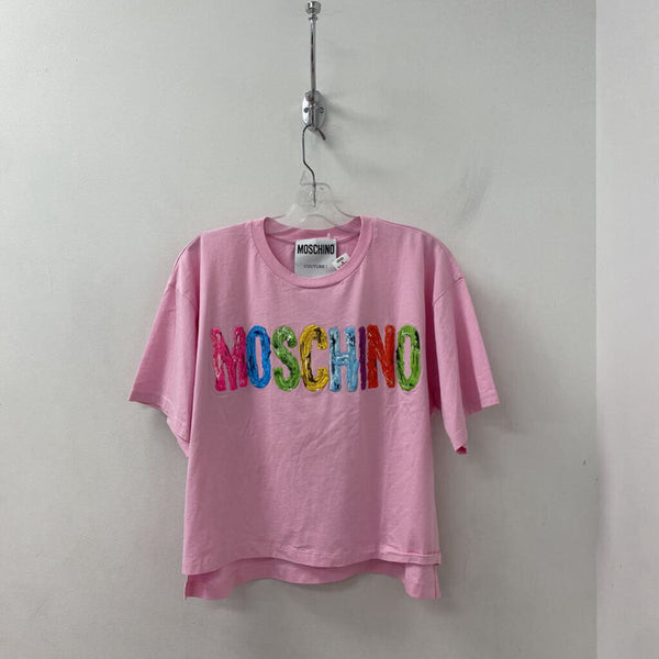 MOSCHINO WOMEN'S T-SHIRT pink mutli mix S/M