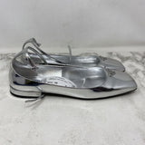 PRADA WOMEN'S FLATS silver 38