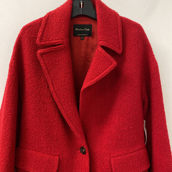 Massimo Dutti WOMEN'S COAT red XS