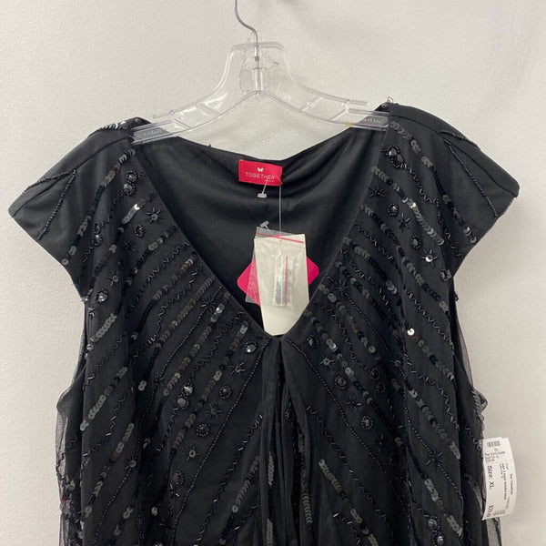 TOGETHER WOMEN'S TOP black XL