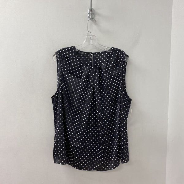 JONES new york WOMEN'S PLUS TOP black white mix 18W
