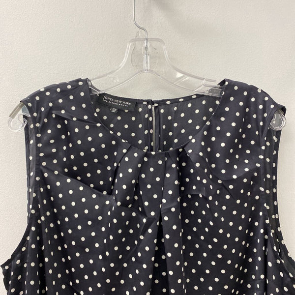 JONES new york WOMEN'S PLUS TOP black white mix 18W