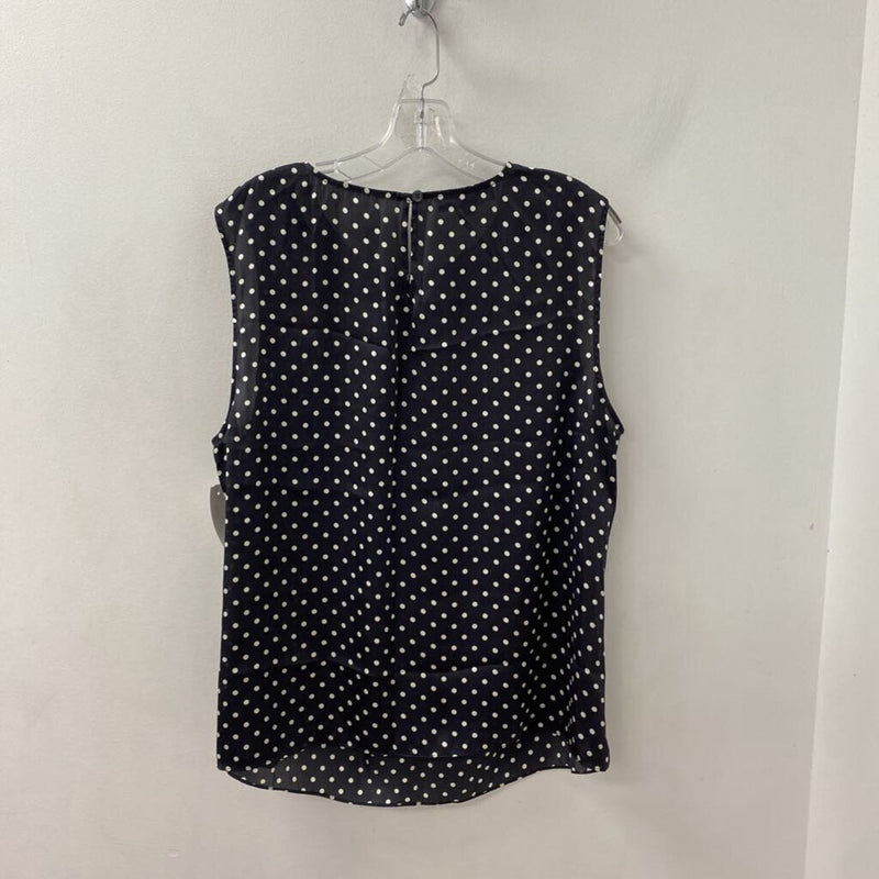 JONES new york WOMEN'S PLUS TOP black white mix 18W