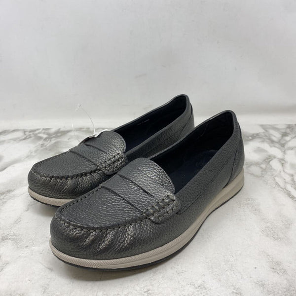 GEOX WOMEN'S FLATS dark silver 39