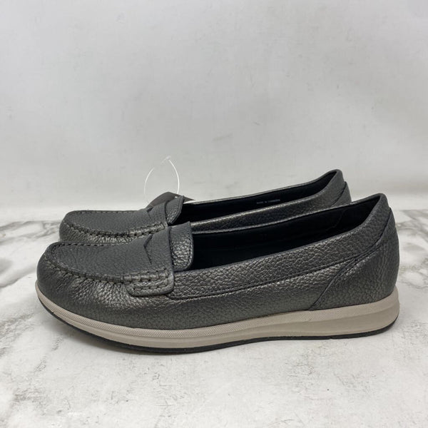 GEOX WOMEN'S FLATS dark silver 39