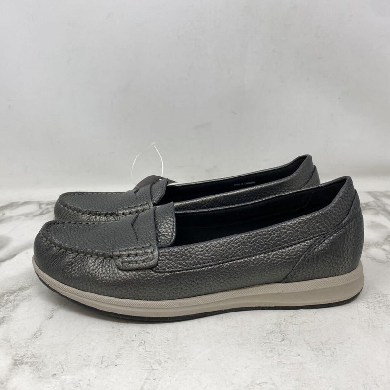GEOX WOMEN'S FLATS dark silver 39