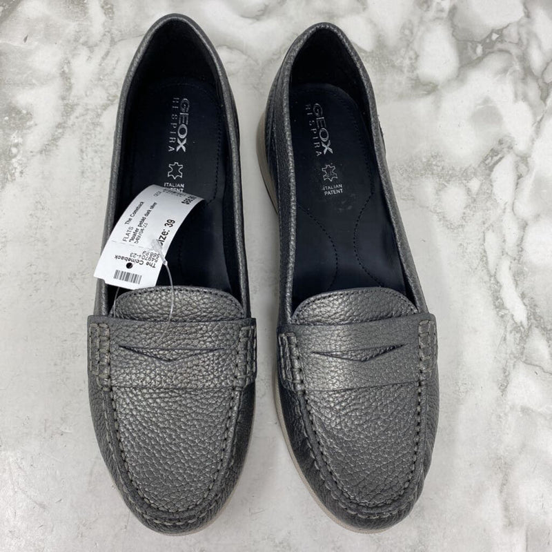 GEOX WOMEN'S FLATS dark silver 39