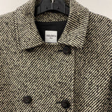 CINZIA ROCCA WOMEN'S COAT black cream mix 12