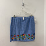 TALBOTS WOMEN'S SKIRT blue multi mix 16